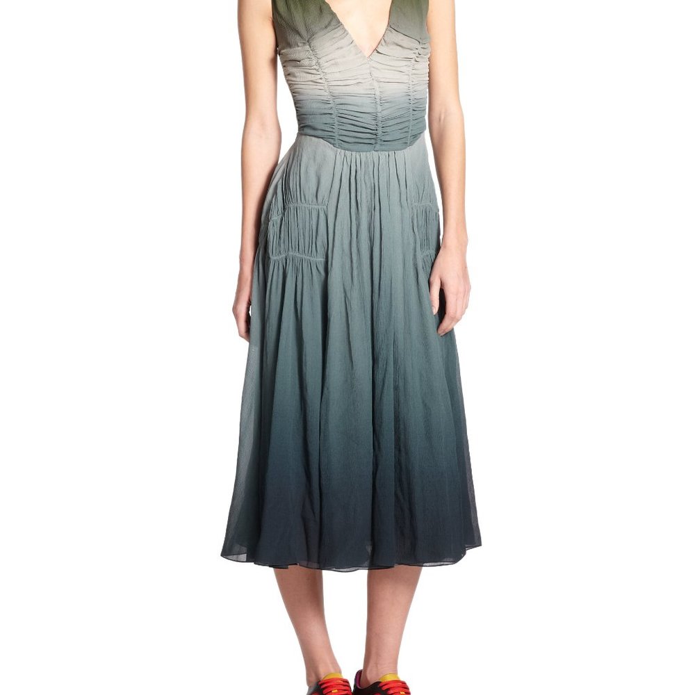 Burberry Prorsum Ombré Midi Dress Resort 2015 NWT